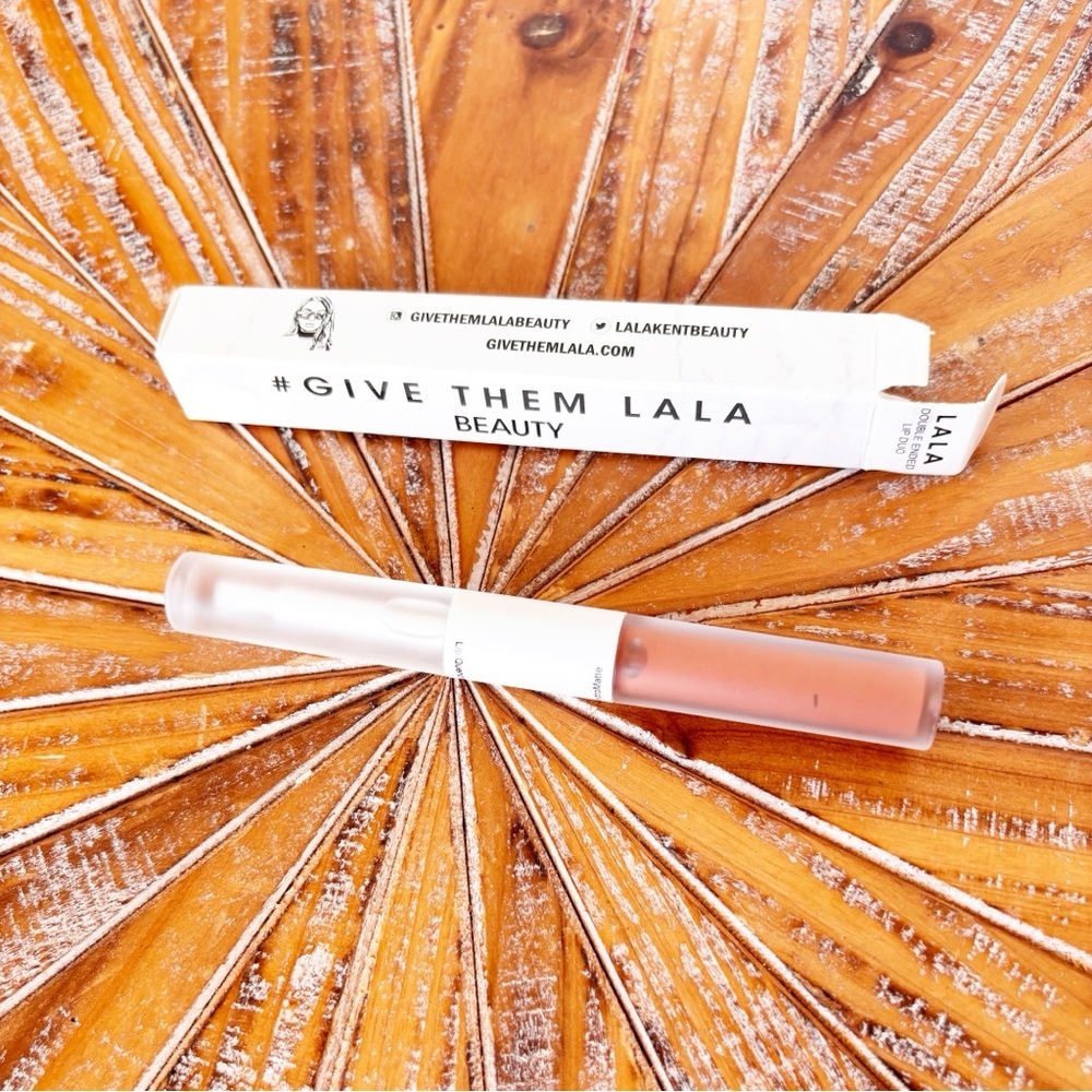 NIB Give Them Lala Lip Gloss Duo - Lip Quencher and HydroMatte in Birthday Suit